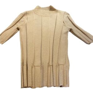 XOXO Shimmering Gold mock turtleneck Size S